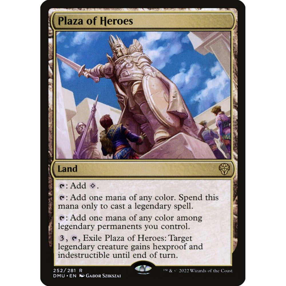 Plaza of Heroes rare 252 Magic the Gathering Dominaria United
