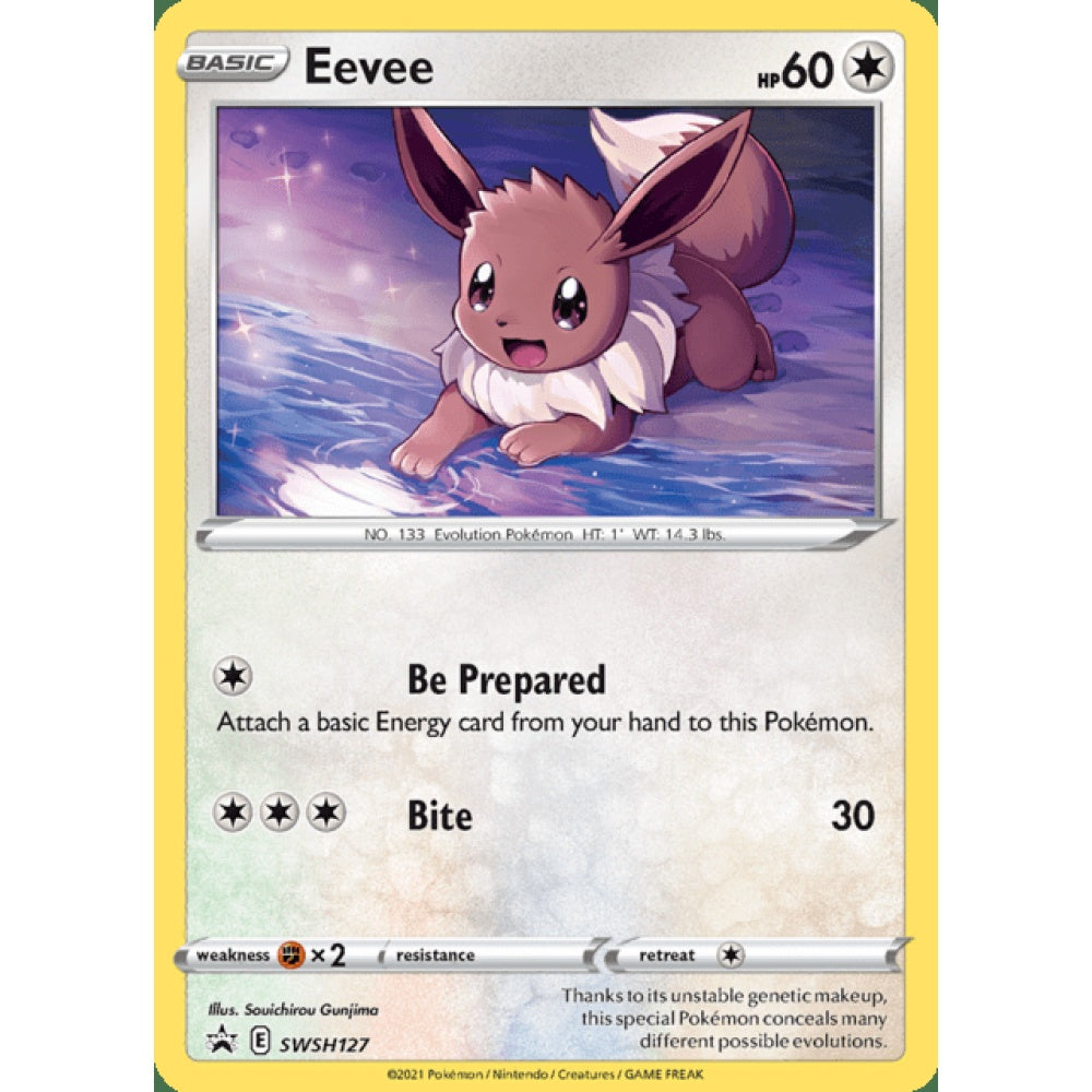 Eevee Black Star Promo SWSH127 Pokemon Card Game Sword & Shield Promos