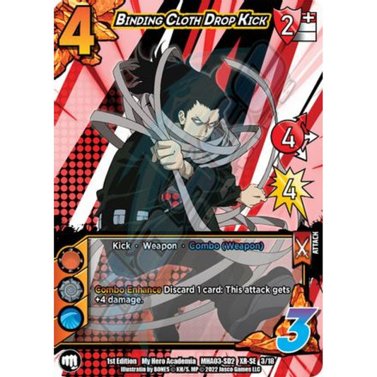 Binding Cloth Drop Kick, 3/18, XR-SE, UniVersus, MHA03 Heroes Clash