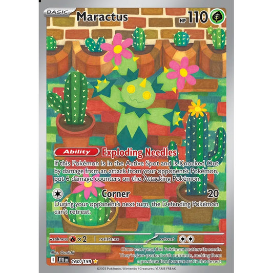 Maractus Illustration Rare 160/159 Pokemon Card Game Journey Together