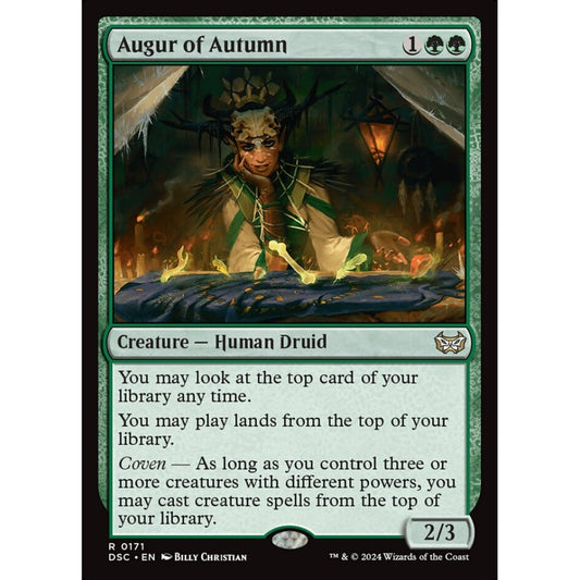 Augur of Autumn, 171, rare, Magic: The Gathering, Duskmourn: House of Horror
