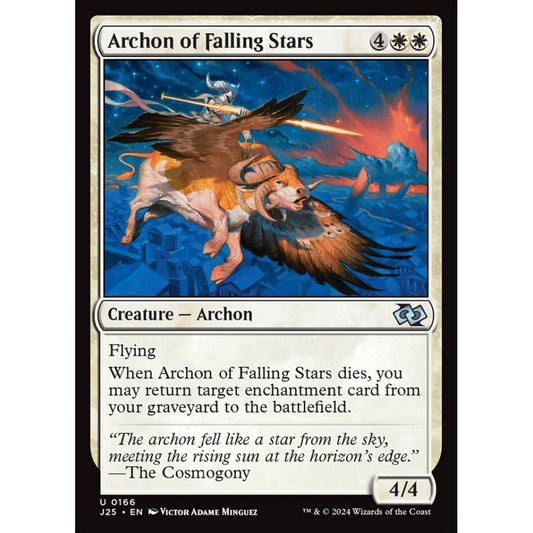 Archon of Falling Stars, 166, uncommon, Magic: The Gathering, Foundations Jumpstart