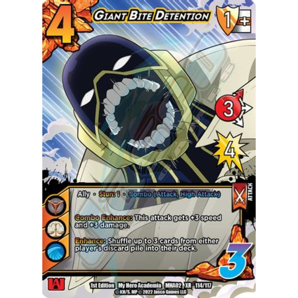 Giant Bite Detention, 114/117, XR, UniVersus, MHA02 Crimson Rampage