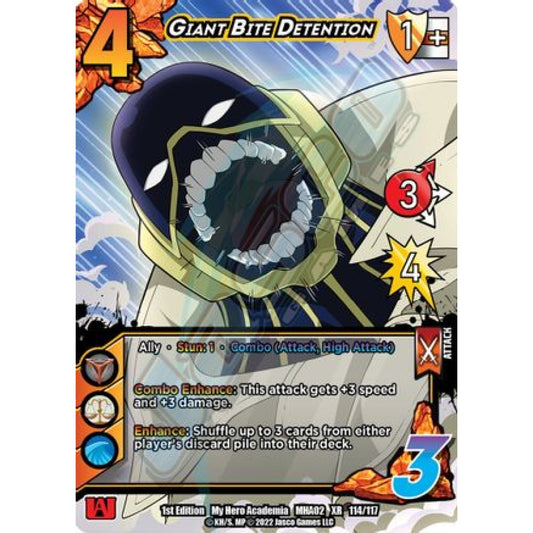 Giant Bite Detention, 114/117, XR, UniVersus, MHA02 Crimson Rampage