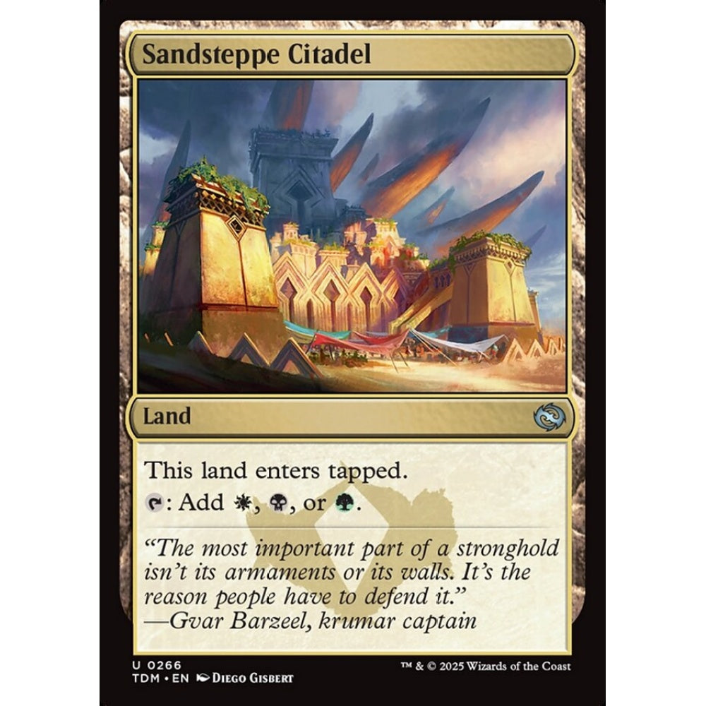 Sandsteppe Citadel uncommon 266 Magic the Gathering Tarkir: Dragonstorm