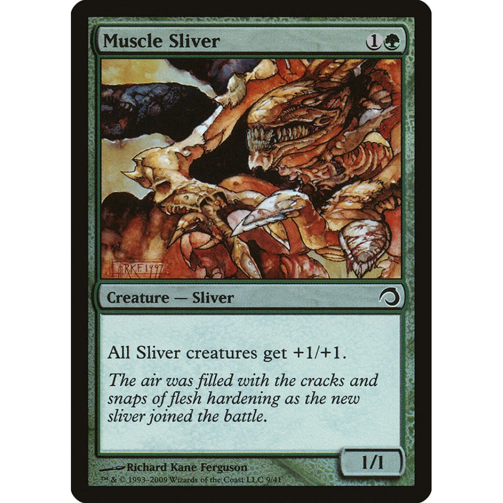 Muscle Sliver common 9 Magic the Gathering Premium Deck Series: Slivers