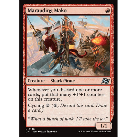 Marauding Mako, 138, uncommon, Magic: The Gathering, Aetherdrift