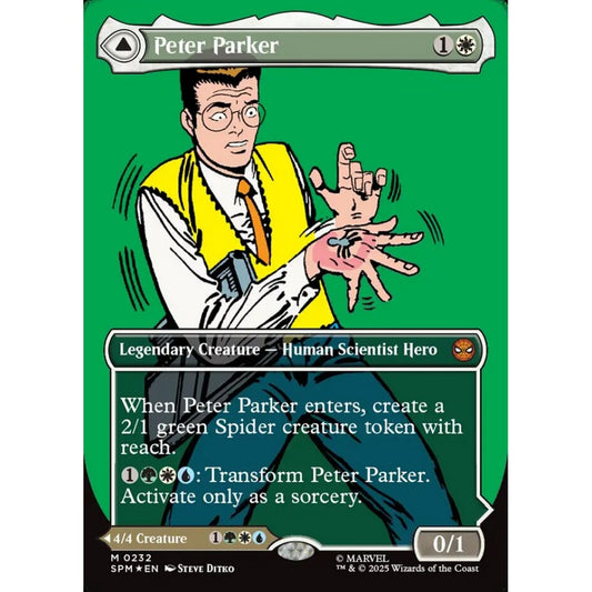 Peter Parker // Amazing Spider-Man mythic 232 Magic the Gathering Marvel's Spider-Man