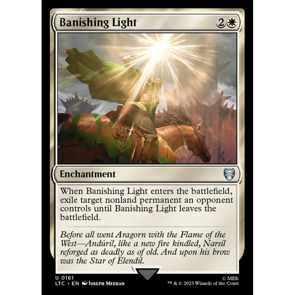 Banishing Light, uncommon, 161, Magic the Gathering, Tales of Middle-earth Commander