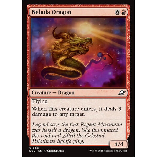 Nebula Dragon common 147 Magic the Gathering Edge of Eternities