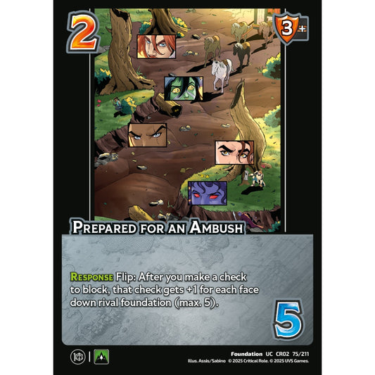 Prepared for an Ambush, 75/211, CR02, Universus, Critical Role: Heroes Of Exandria, Foundation, UC