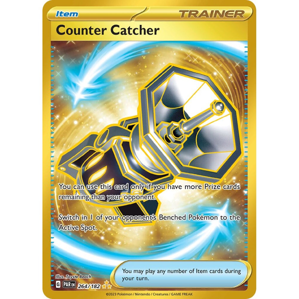 Counter Catcher Hyper Rare 264/182 Pokemon Card Game Paradox Rift