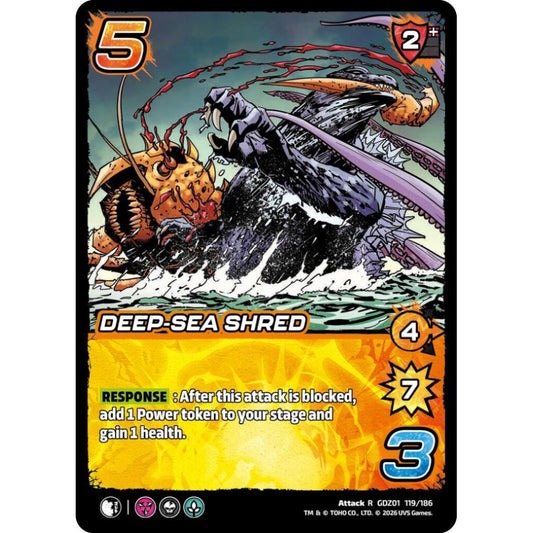 Deep-Sea Shred GDZ01 119/186 GDZ01 Universus Godzilla: Reign of Kaiju Attack R