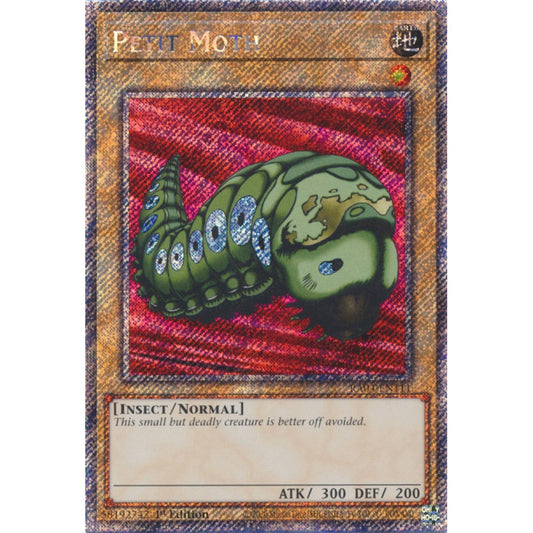 Petit Moth RA04-EN111 QCR Quarter Century Secret Rare Yu-Gi-Oh Quarter Century Stampede in Art