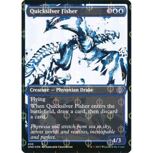 Quicksilver Fisher, common, 430, Magic the Gathering, Phyrexia: All Will Be One