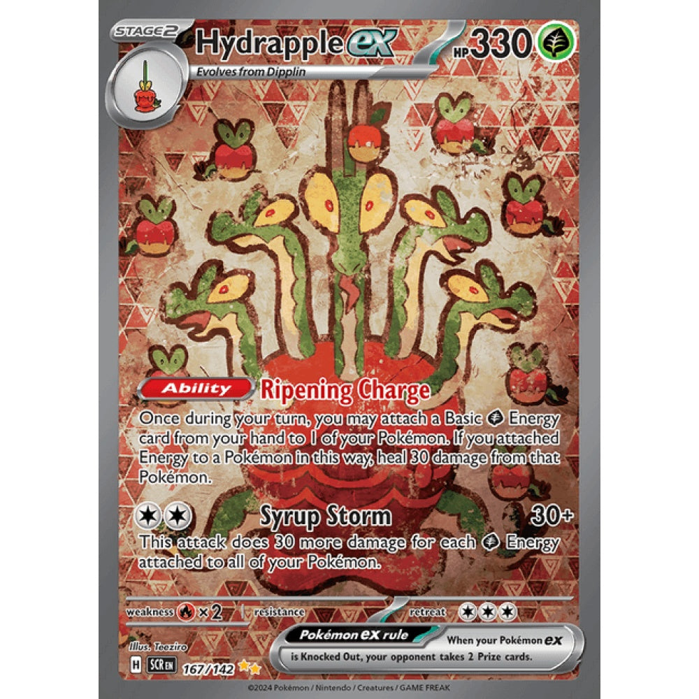 Hydrapple ex Secret Illustration Rare 167/142 Pokemon Card Game Stellar Crown
