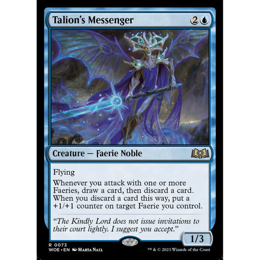Talion's Messenger, rare, 73, Magic the Gathering, Wilds of Eldraine