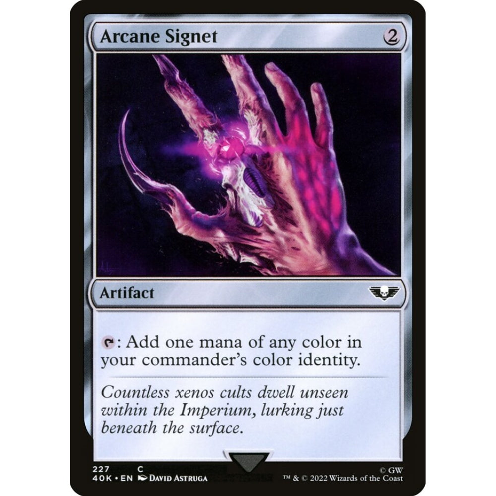 Arcane Signet common 227 Magic the Gathering Warhammer 40,000 Commander