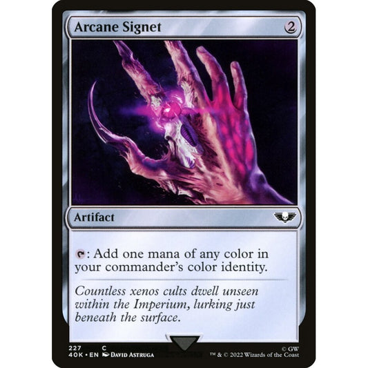 Arcane Signet common 227 Magic the Gathering Warhammer 40,000 Commander