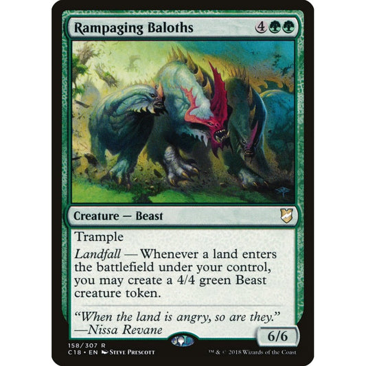 Rampaging Baloths rare 158 Magic the Gathering Commander 2018