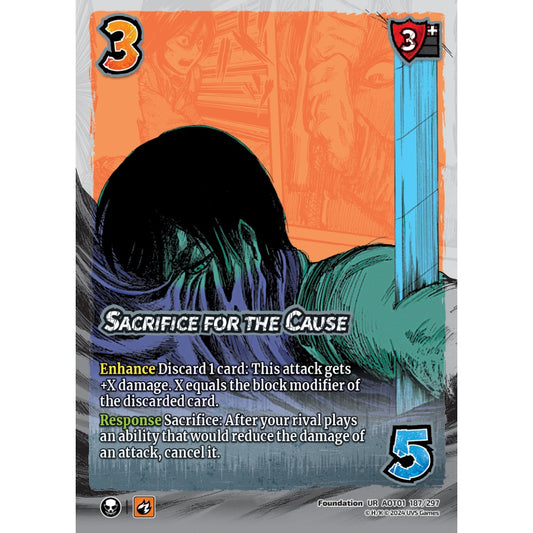 Sacrifice for the Cause, 187/297, UR, UniVersus, Attack on Titan: Battle for Humanity
