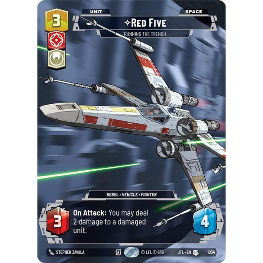 Red Five, U, JTL 1034) Prestige, Star Wars Unlimited
