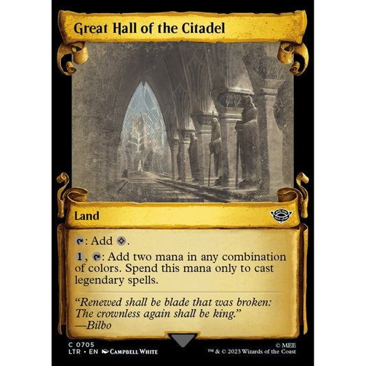 Great Hall of the Citadel, common, 705, Magic the Gathering, The Lord of the Rings: Tales of Middle-earth