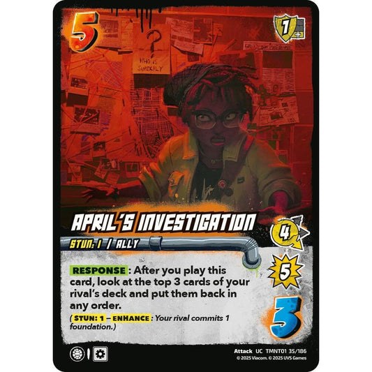 April's Investigation 35/186 TMNT01 Universus Teenage Mutant Ninja Turtles Attack UC