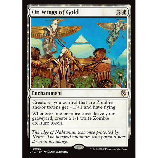 On Wings of Gold, 5, rare, Magic: The Gathering, Aetherdrift Commander