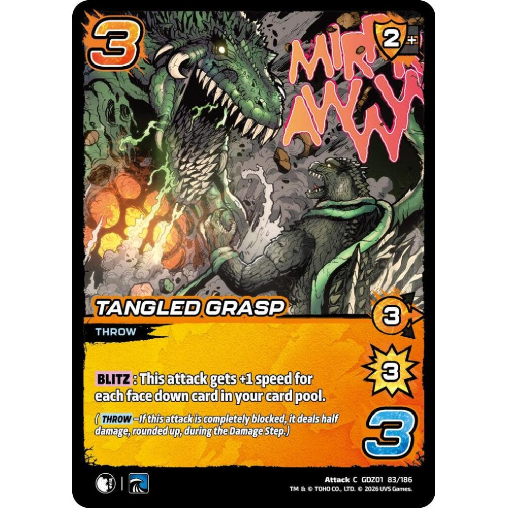 Tangled Grasp GDZ01 83/186 GDZ01 Universus Godzilla: Reign of Kaiju Attack C