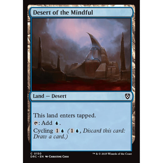 Desert of the Mindful, 150, common, Magic: The Gathering, Aetherdrift Commander
