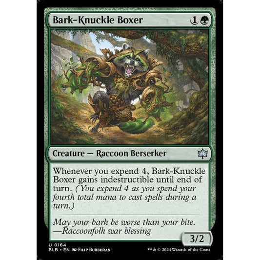 Bark-Knuckle Boxer, 164, uncommon, Magic: The Gathering, Bloomburrow