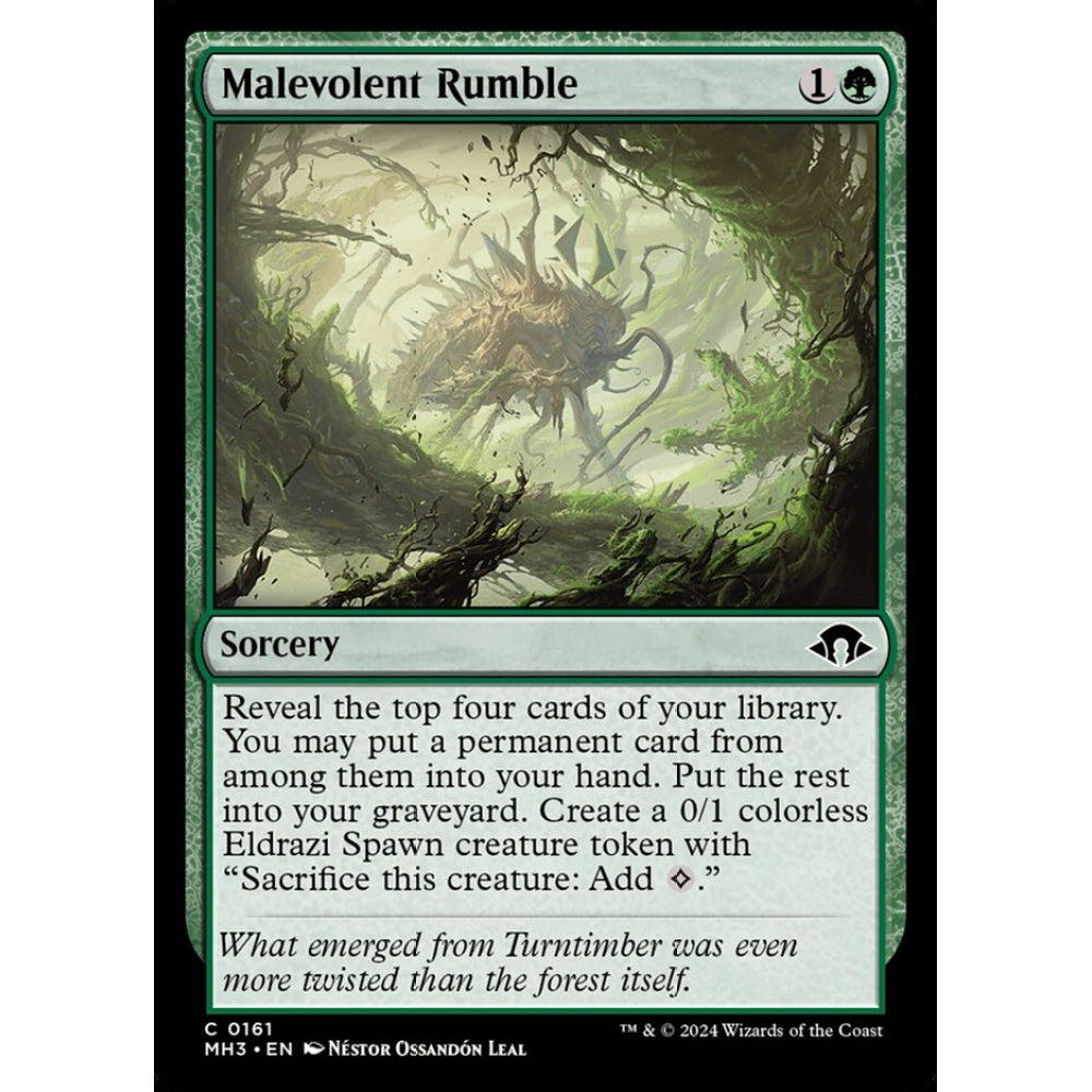 Malevolent Rumble, 161, common, Magic: The Gathering, Modern Horizons 3