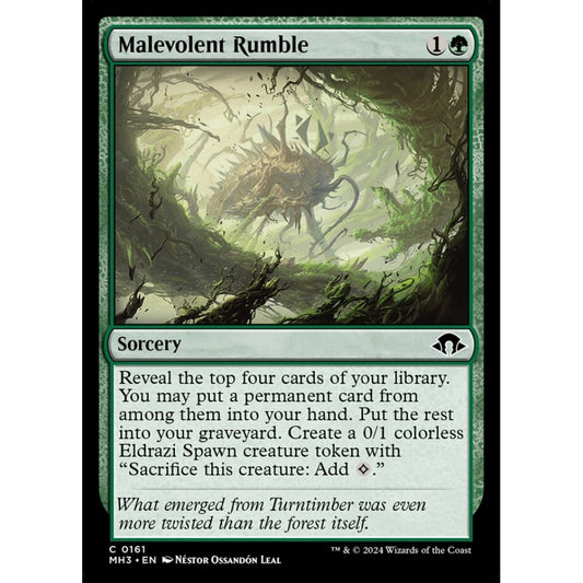 Malevolent Rumble, 161, common, Magic: The Gathering, Modern Horizons 3