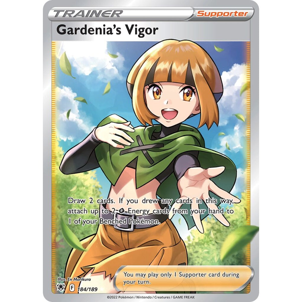 Gardenia's Vigor Rare Ultra 184/189 Pokemon Card Game Astral Radiance