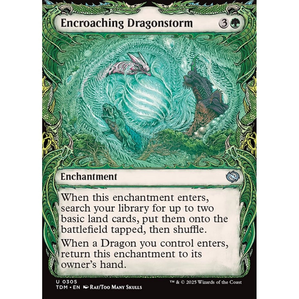 Encroaching Dragonstorm uncommon 305 Magic the Gathering Tarkir: Dragonstorm