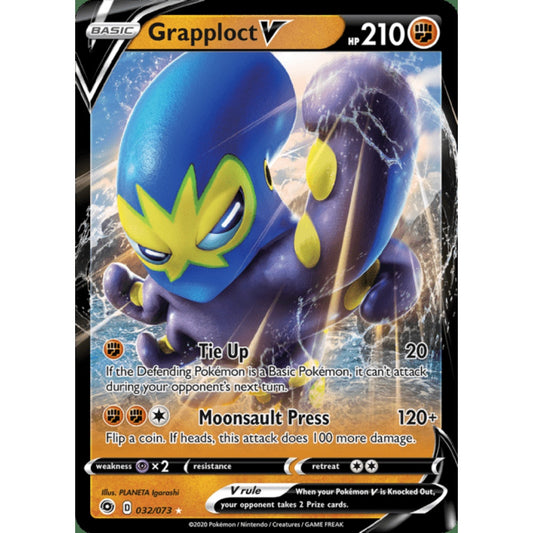 Grapploct V Double Rare 032/073 Pokemon Card Game Champion's Path