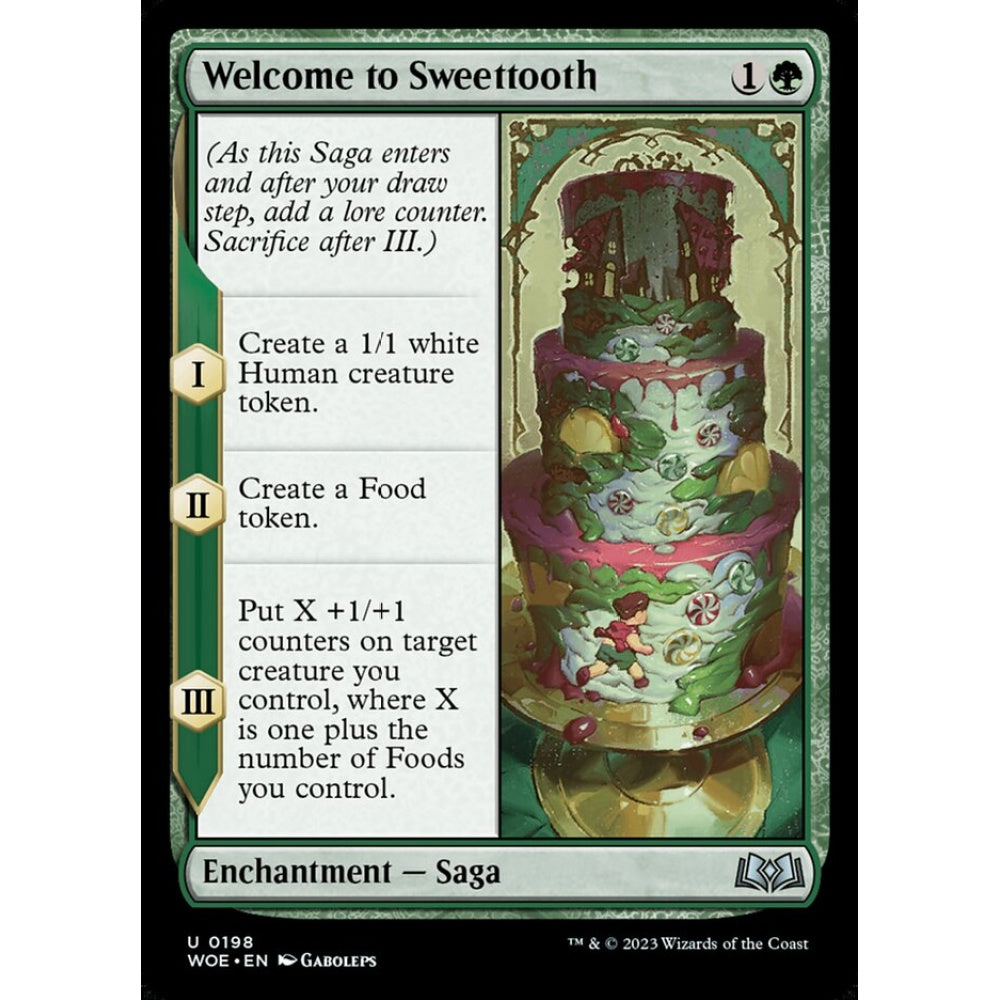 Welcome to Sweettooth, uncommon, 198, Magic the Gathering, Wilds of Eldraine