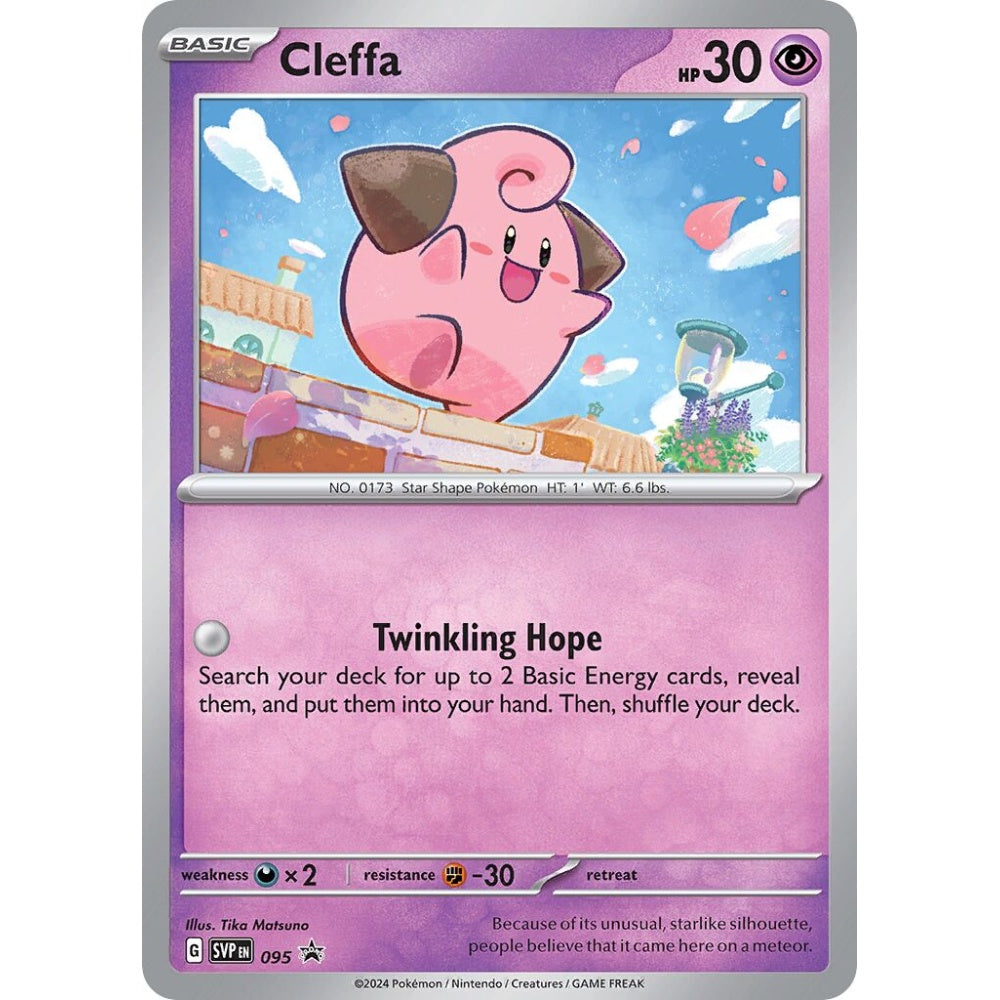 Cleffa Promo 095 Pokemon Card Game Scarlet & Violet Promos