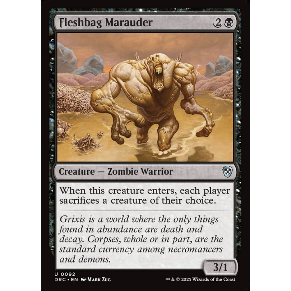 Fleshbag Marauder, 92, uncommon, Magic: The Gathering, Aetherdrift Commander