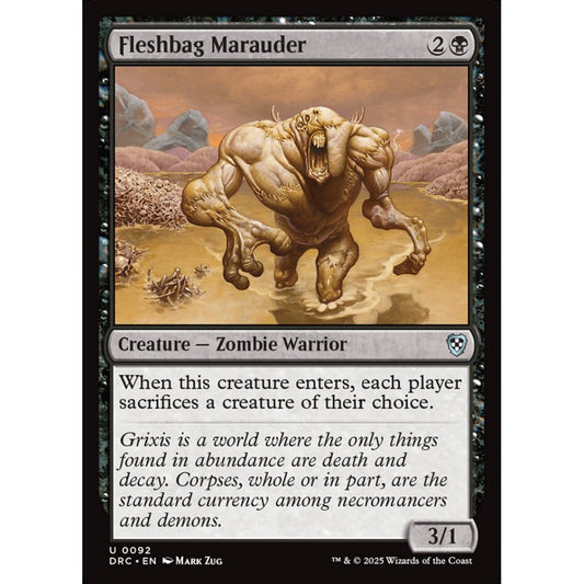 Fleshbag Marauder, 92, uncommon, Magic: The Gathering, Aetherdrift Commander