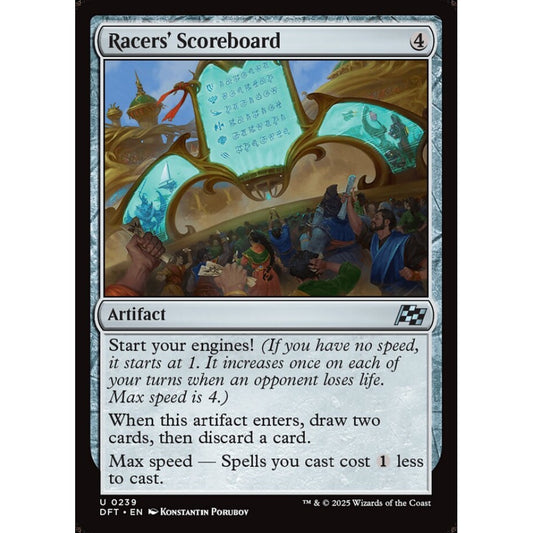 Racers' Scoreboard, 239, uncommon, Magic: The Gathering, Aetherdrift
