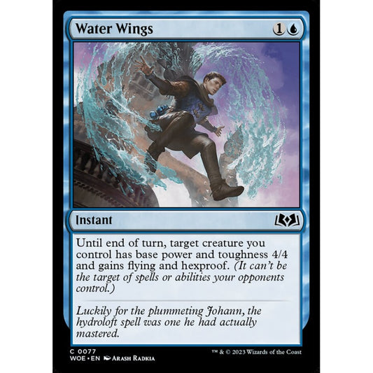 Water Wings, common, 77, Magic the Gathering, Wilds of Eldraine