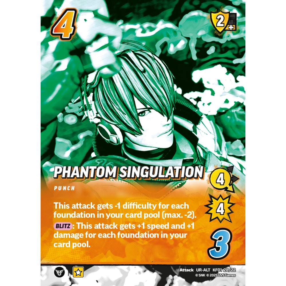 Phantom Singulation 28/22 KF01 Universus The King of Fighters XV: Challenger Series: Team Hero Attack UR-ALT