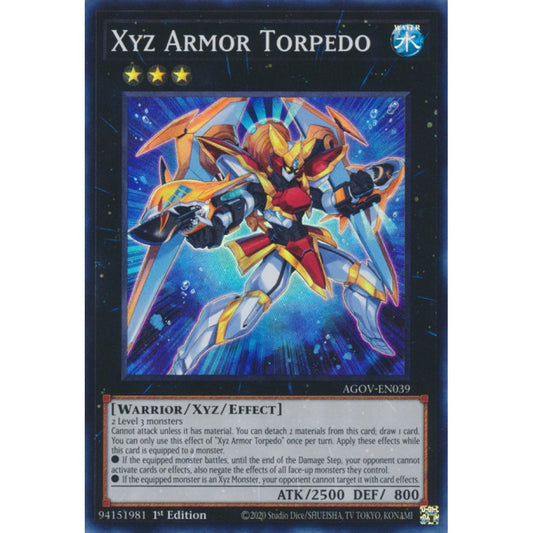 Xyz Armor Torpedo AGOV-EN039 Super Super Rare Yu-Gi-Oh Age of Overlord in Art