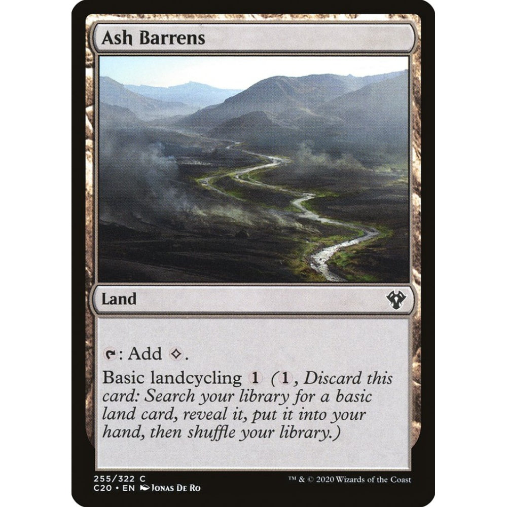 Ash Barrens common 255 Magic the Gathering Commander 2020