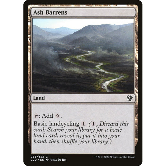 Ash Barrens common 255 Magic the Gathering Commander 2020