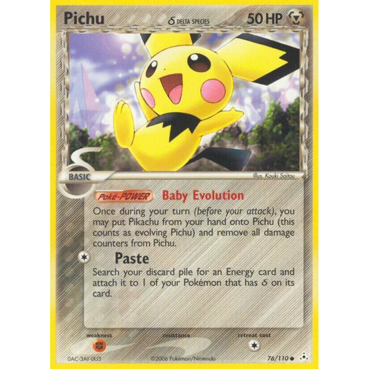 Pichu Common 76/110 Pokemon Card Game EX Holon Phantoms