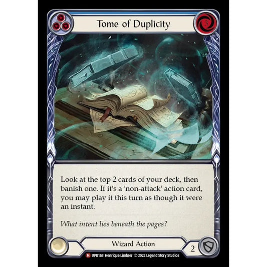 Tome of Duplicity UPR168 Majestic Flesh & Blood Trading Card Game Uprising in Regular Art