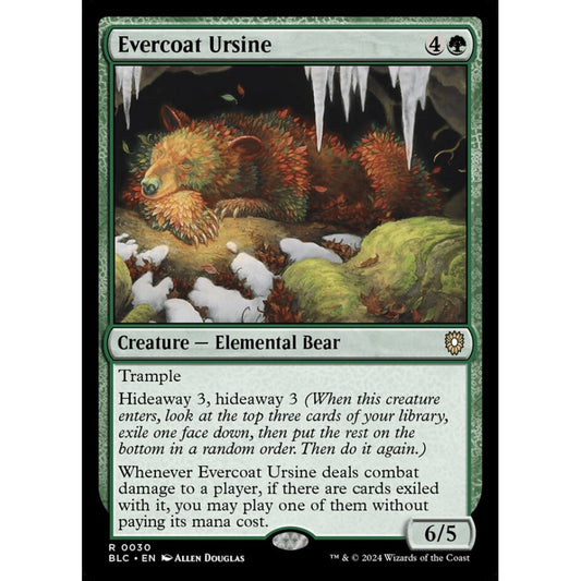 Evercoat Ursine, 30, rare, Magic: The Gathering, Bloomburrow